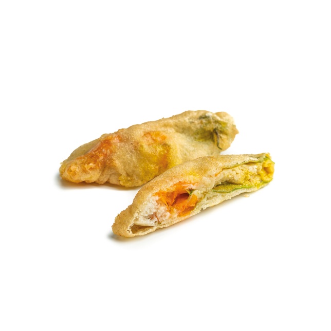 Flores de calabacín fritas
