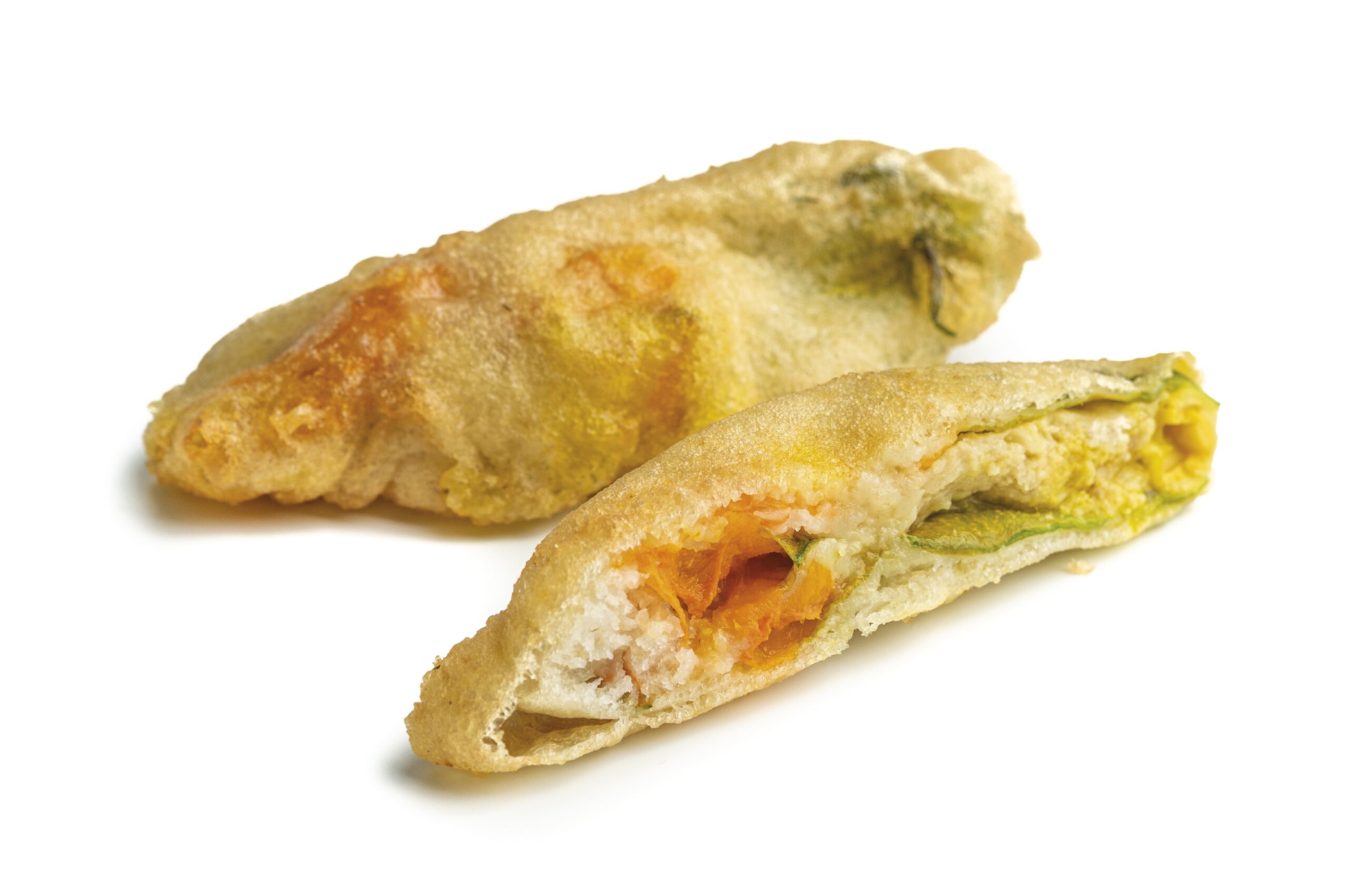Flores de calabacín fritas
