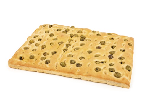 Focaccia de panadero de aceitunas
