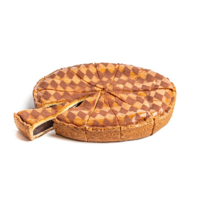 Tarta de chocolate precortada