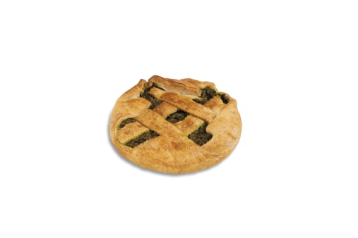 Pastel de espinacas y remolacha